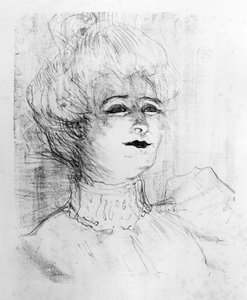 Porträt von Marie-Louise Marsy auf der Bühne, 1898 von Henri de Toulouse Lautrec